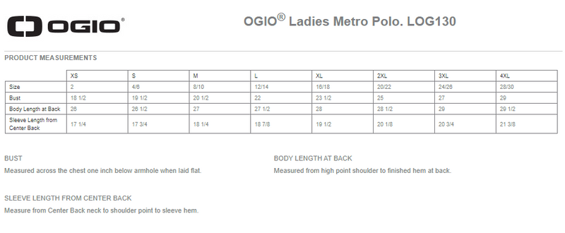 OGIO® Ladies Metro Polo