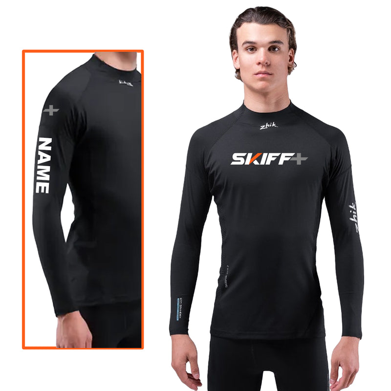 Zhik - Mens Eco Spandex UPF50+ Long Sleeve Rash Guard - Black