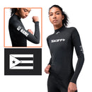 Zhik - Womens Eco Spandex UPF50+ Long Sleeve Rash Guard - Black
