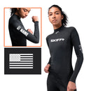 Zhik - Womens Eco Spandex UPF50+ Long Sleeve Rash Guard - Black