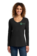 Port & Co™ Women's Long Sleeve Fan Favorite™ V-Neck Tee