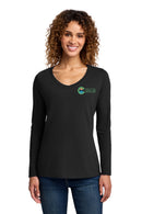 Port & Co™ Women's Long Sleeve Fan Favorite™ V-Neck Tee