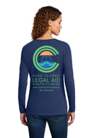 Port & Co™ Women's Long Sleeve Fan Favorite™ V-Neck Tee