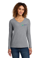 Port & Co™ Women's Long Sleeve Fan Favorite™ V-Neck Tee