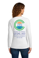 Port & Co™ Women's Long Sleeve Fan Favorite™ V-Neck Tee