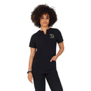 Mandala Embroidered Women's 5 Pocket Notch Neck Top