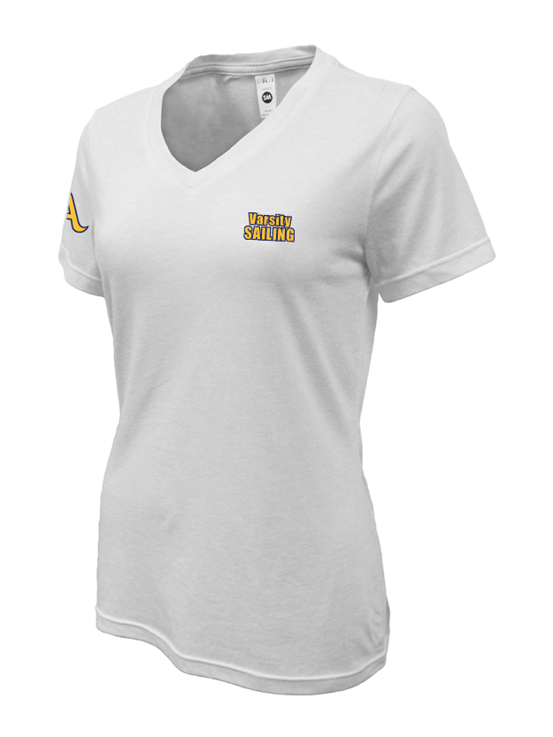 Ladies Soft-Tek Blend V-neck T-Shirt