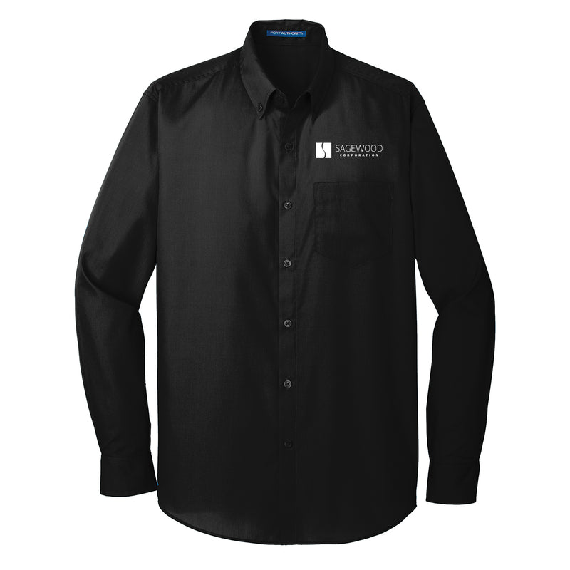 Port Authority Men's Long Sleeve Carefree Poplin Shirt